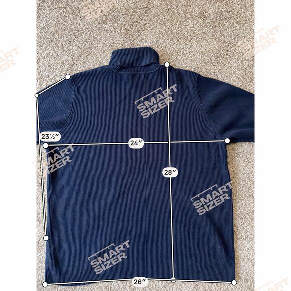 Ralph Lauren Heavy Knit 100% Cotton Sweater Turtleneck Womens 3X Navy - Picture 2 of 6